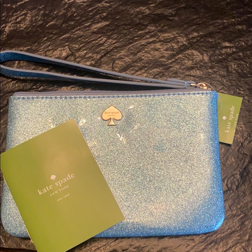 Blue glittery Kate Spade bag
